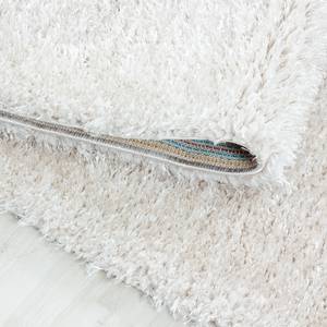 Hoogpolig vloerkleed Asilah polyester - wolwit - 160 x 160 cm - Wol wit - 160 x 160 cm