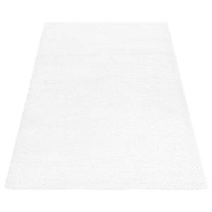 Hoogpolig vloerkleed Asilah polyester - sneeuwwit - 160 x 230 cm - Sneeuwwit - 160 x 230 cm