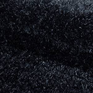Hochflorteppich Asilah Polyester - Schwarz - 60 x 110 cm - Schwarz - 60 x 110 cm