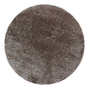 Hoogpolig vloerkleed Asilah polyester - taupe - 160 x 160 cm - Taupe - 160 x 160 cm