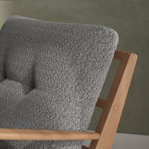 Fauteuil TIMON bouclé - Bouclé Stof Bony: Grijs