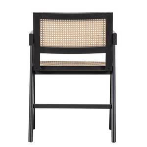 Sedia per sala da pranzo Tlipleff Rattan - Nero - Nero