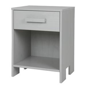 Table de chevet Mastrup Pin massif - Gris clair - Gris clair