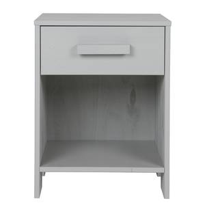 Table de chevet Mastrup Pin massif - Gris clair - Gris clair