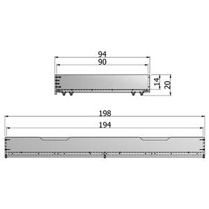 Cassetto sottoletto Melholt Legno di pino massello - Bianco