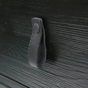 Nachtkommode Rimmen mit Tür Metall - Schwarz