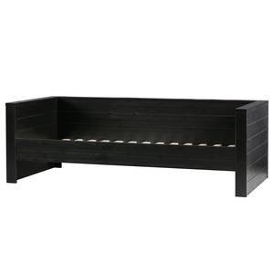 Banquette Mastrup Pin massif - Noir - 90 x 200 cm - Noir