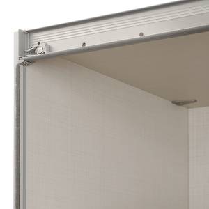 Armadio con ante scorrevoli Includo B Grafite / Grigio argento - 280 x 222 cm - Optimum Plus