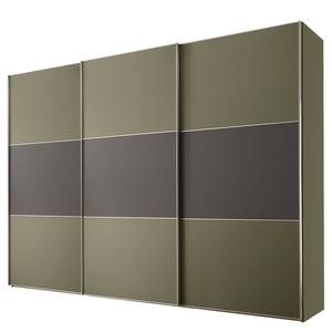 Schwebetürenschrank Includo Typ B Blassgrün / Graphit - 280 x 222 cm - Premium