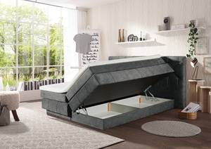 Lit boxspring Altaii Microfibre Salvo: Anthracite - Sans éclairage