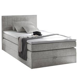 Lit boxspring Harvi Microfibre Sole: Gris clair - 120 x 200cm