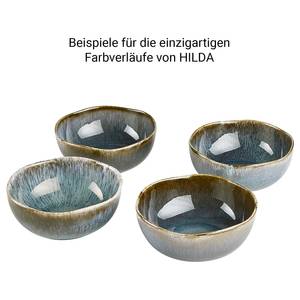 Serviesset HILDA 16-delig type A aardewerk - donkerblauw