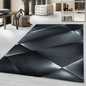 Tapis à poils courts Maceda Polypropylène - Noir - 80 x 150 cm - Noir - 80 x 150 cm