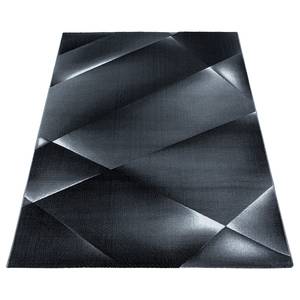 Laagpolig vloerkleed Maceda polypropeen - zwart - 80 x 150 cm - Zwart - 80 x 150 cm