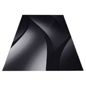 Kurzflorteppich Barreiro Polypropylen - Schwarz - 120 x 170 cm - Schwarz - 120 x 170 cm