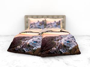Copripiumino e federa Parker Bambù / Cotone - Multicolore - 220 x 155 cm