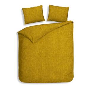 Parure de lit en flanelle Franela Coton - Jaune moutarde - Jaune moutarde - 220 x 240 cm