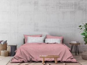 Parure de lit en flanelle Franela Coton - Vieux rose - Rose vieilli - 220 x 240 cm