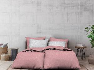 Parure de lit en flanelle Franela Coton - Vieux rose - Rose vieilli - 220 x 155 cm