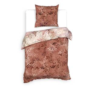 Parure de lit en satin mako Yamile Coton - Beige - 220 x 155 cm