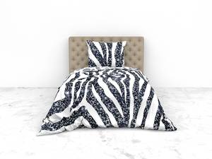 Parure de lit en satin mako Shann Coton - Blanc - 200 x 135 cm