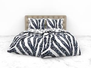 Parure de lit en satin mako Shann Coton - Blanc - 200 x 135 cm
