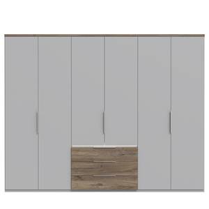 Armoire TWIST 4 portes 2 tiroirs avec miroir blanc