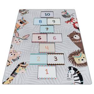 Tapis enfant Marelle Polypropylène - Gris - 160 x 230 cm - 160 x 230 cm