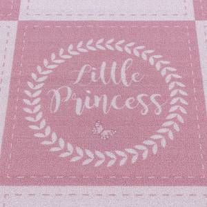 Kindervloerkleed Princess polypropeen - roze - 80 x 120 cm - 80 x 120 cm