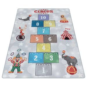 Tapis enfant Cirque Polypropylène - Gris - 120 x 170 cm - 120 x 170 cm