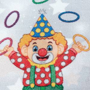 Kindervloerkleed Circus polypropeen - grijs - 100 x 150 cm - 100 x 150 cm