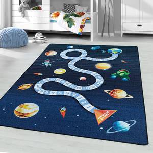 Tapis enfant Espace Polypropylène - Bleu marine - 100 x 150 cm - 100 x 150 cm