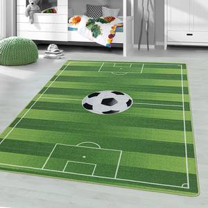 Kindervloerkleed Voetbalveld polypropeen - groen - 80 x 120 cm - 80 x 120 cm