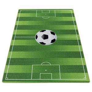 Kindervloerkleed Voetbalveld polypropeen - groen - 80 x 120 cm - 80 x 120 cm