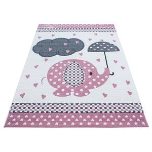 Tappeto per cameretta Elefante Polipropilene - Rosa - 120 x 170 cm - Rosa - 120 x 170 cm