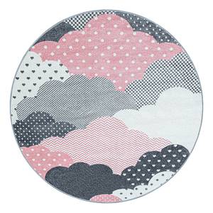 Kinderteppich Clouds Polypropylen - Pink - 120 x 120 cm - Pink - 120 x 120 cm