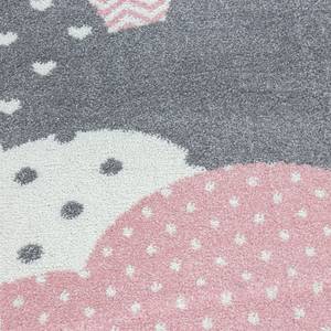 Tapis enfant Nuages Polypropylène - Rose - 120 x 120 cm - Rose foncé - 120 x 120 cm