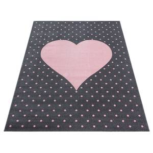 Kindervloerkleed Hart polypropeen - roze - 120 x 170 cm - 120 x 170 cm