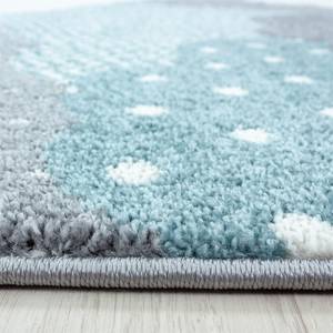 Tapis enfant Nuages Polypropylène - Bleu - 120 x 120 cm - Bleu - 120 x 120 cm