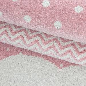 Kindervloerkleed Clouds polypropeen - roze - 120 x 170 cm - Roze - 120 x 170 cm