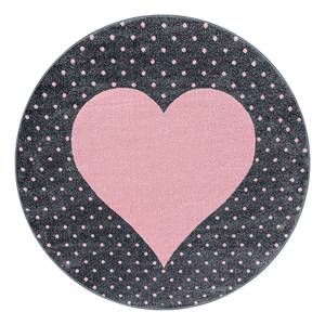 Tapis enfant Cœur Polypropylène - Rose - 160 x 160 cm - 160 x 160 cm