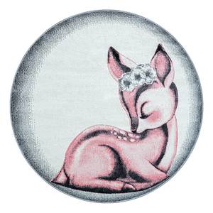 Tapis enfant Chevreuil Polypropylène - Rose - 160 x 160 cm - 160 x 160 cm