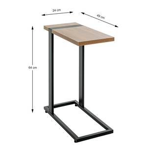 Beistelltisch Strathy Typ B MDF / Stahl - Eiche Dekor - Eiche Dekor