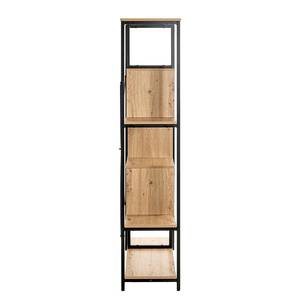 Open kast Blandy MDF/staal - wildeikenhouten look - 84 x 163 cm