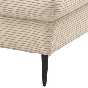 Polsterhocker Samar Cord - Cordstoff Leanca: Beige