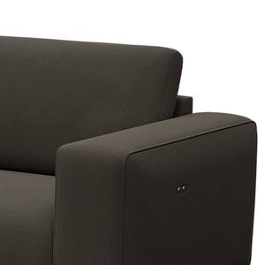 3-Sitzer Sofa KEDRO Webstoff - Webstoff Belana: Anthrazit - Ausrichtung rechts