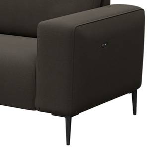 3-Sitzer Sofa KEDRO Webstoff - Webstoff Belana: Anthrazit - Ausrichtung rechts