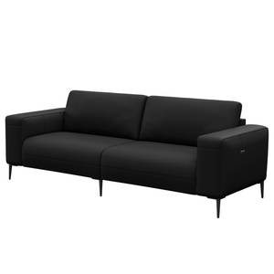 3-Sitzer Sofa KEDRO Echtleder - Echtleder Danbi: Schwarz - Ausrichtung rechts
