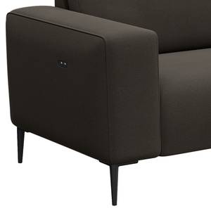 3-Sitzer Sofa KEDRO Webstoff - Webstoff Belana: Anthrazit - Ausrichtung links