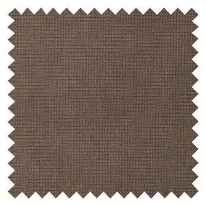 Ecksofa KEDRO Webstoff - Webstoff Belana: Taupe - Ottomane davorstehend links